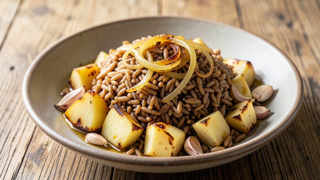 Brown Rice and Potatoes Recipe: One-Pot Nutty Earthiness with Perfect Texture