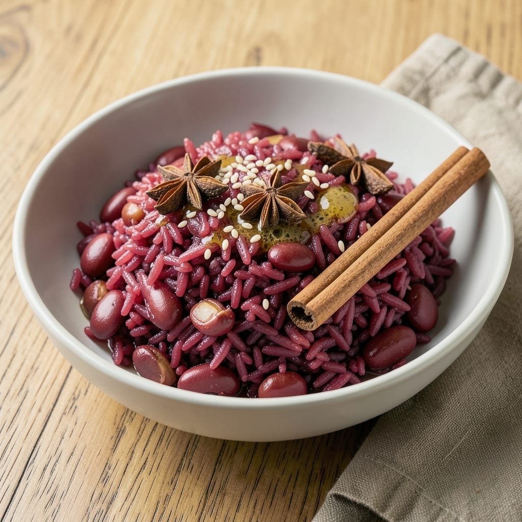 Asian Red Rice Recipe: Fragrant Jasmine and Toasted Sesame Crunch