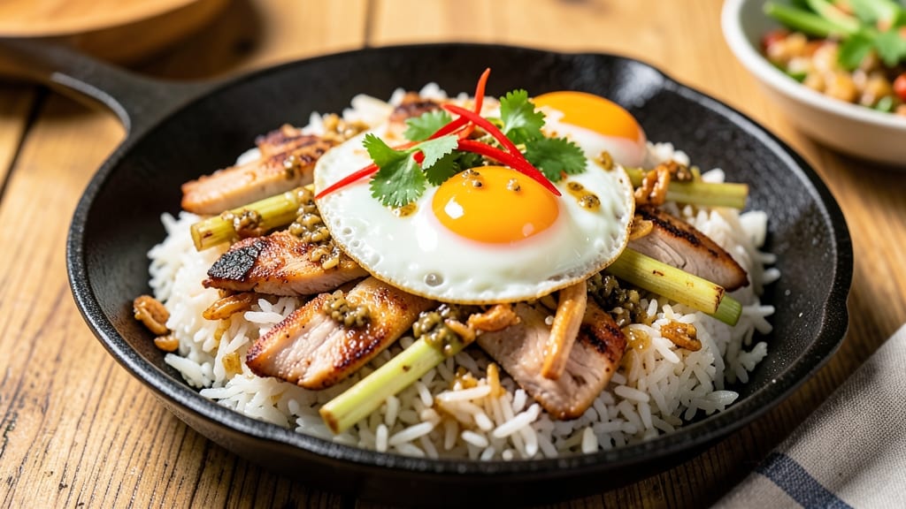 Cambodian Fried Rice Recipe: Smoky Kroeung Spice Fusion With Eggy Ribbons
