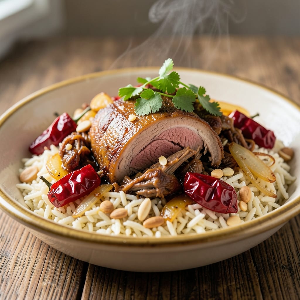 Arabic Kabsa Rice Recipe: Spiced Lamb and Tomato Fragrance in One Pot