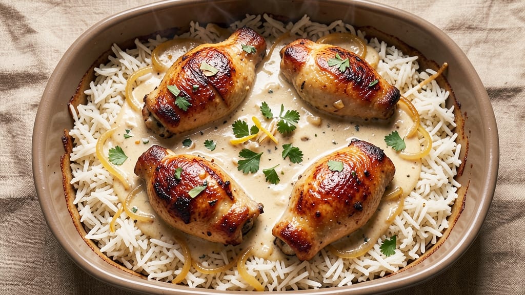 Chicken and Rice Casserole Recipe Instant Pot: Press-Button Crispy-Top Comfort